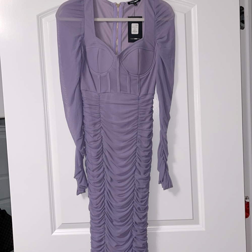 Corset Mesh midi Dress Brand New